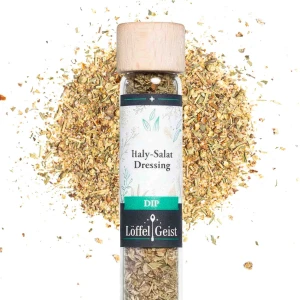 Italy Salat Dressing Würmix im Reagenzglas